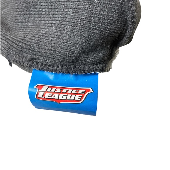 Justice League DC Comics Gray Knit Beanie Hat-OFSM, Batman, Superman, Flash - Picture 3 of 3